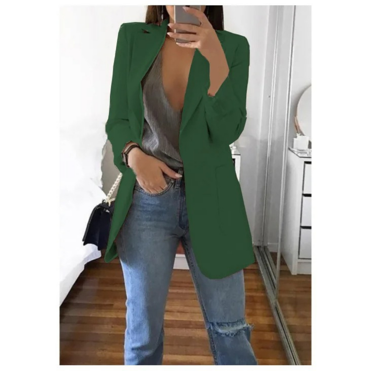 Lange damesblazer