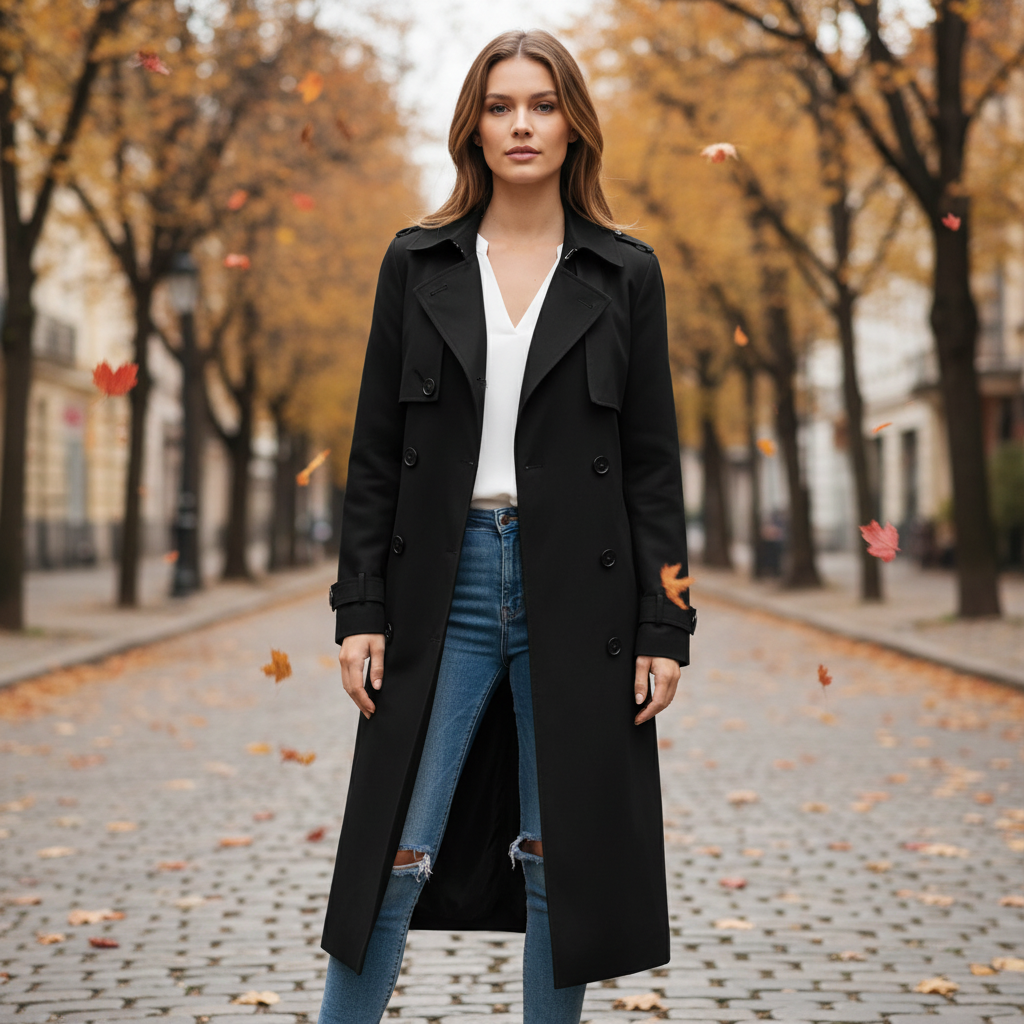 Lange trenchcoat