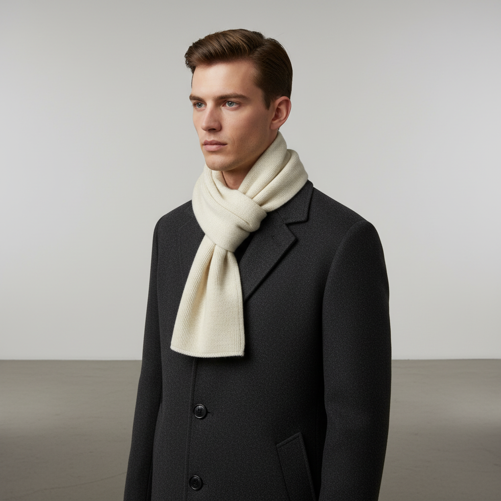 Lange gebreide unisex sjaal