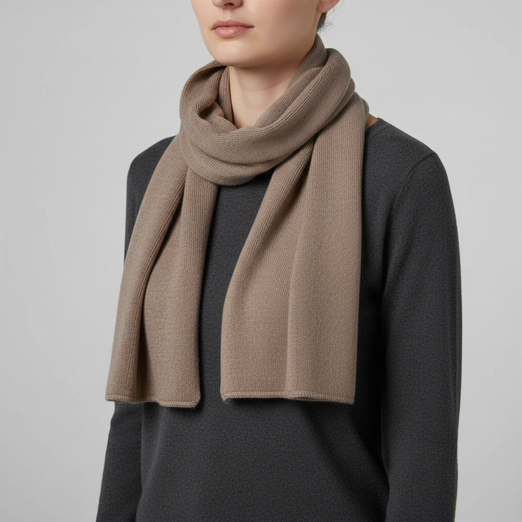 Lange gebreide unisex sjaal