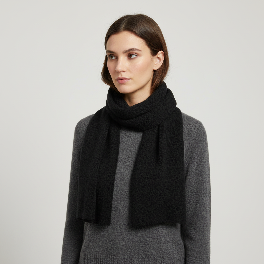 Lange gebreide unisex sjaal