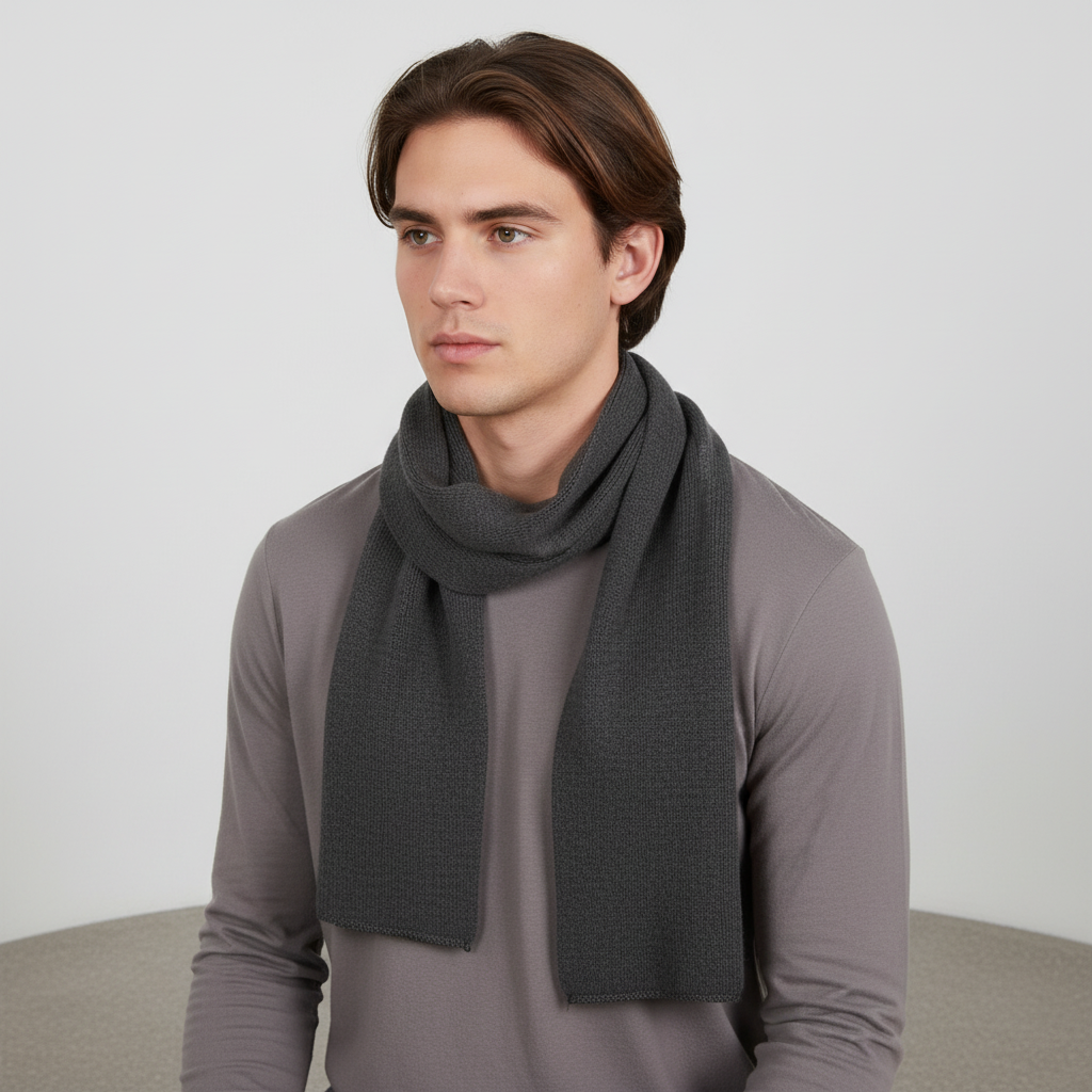 Lange gebreide unisex sjaal