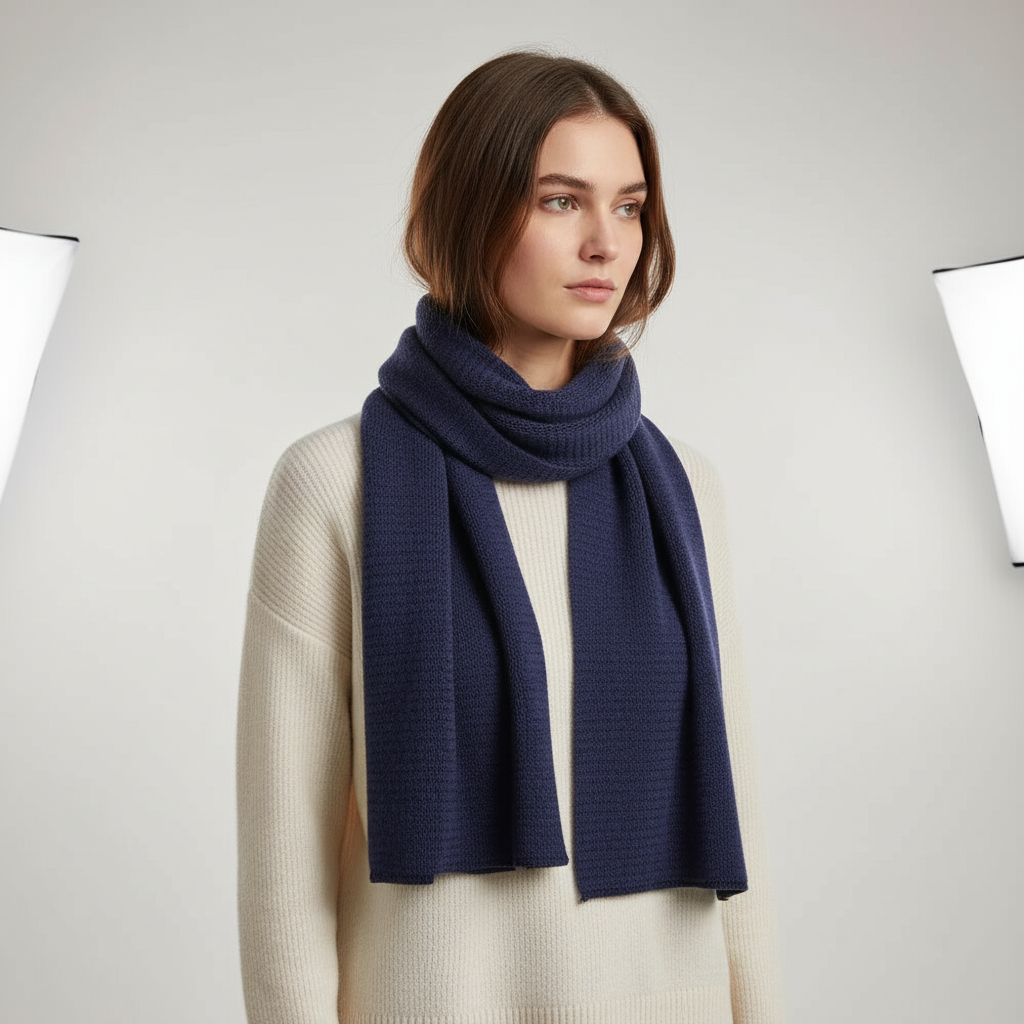 Lange gebreide unisex sjaal
