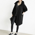 Lange dames trenchcoat met capuchon – Noor