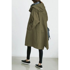 Lange dames trenchcoat met capuchon – Noor