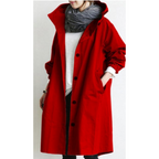 Lange dames trenchcoat met capuchon – Noor