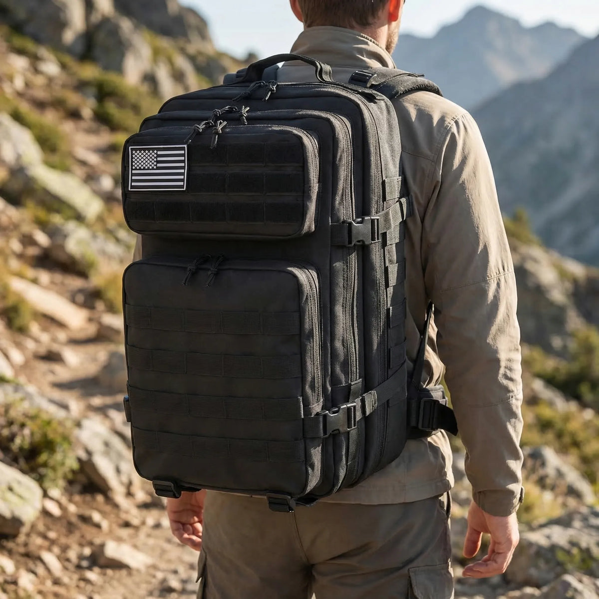 Grote 45L tactische molle-rugzak — afbeelding 1