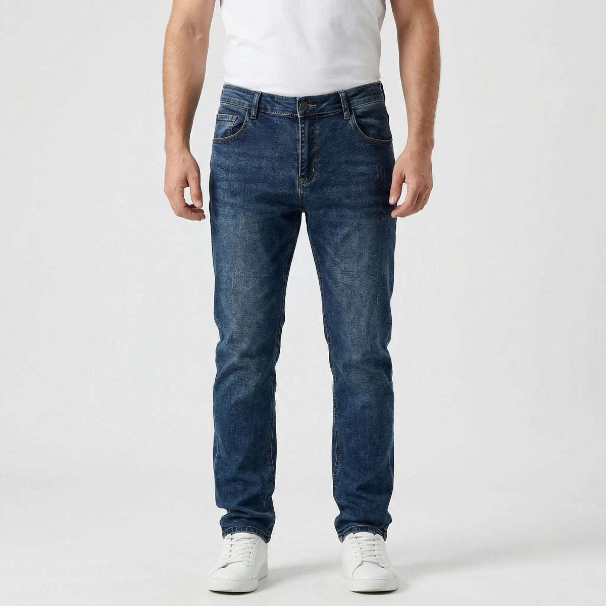 Casual herenjeans in slim-fit