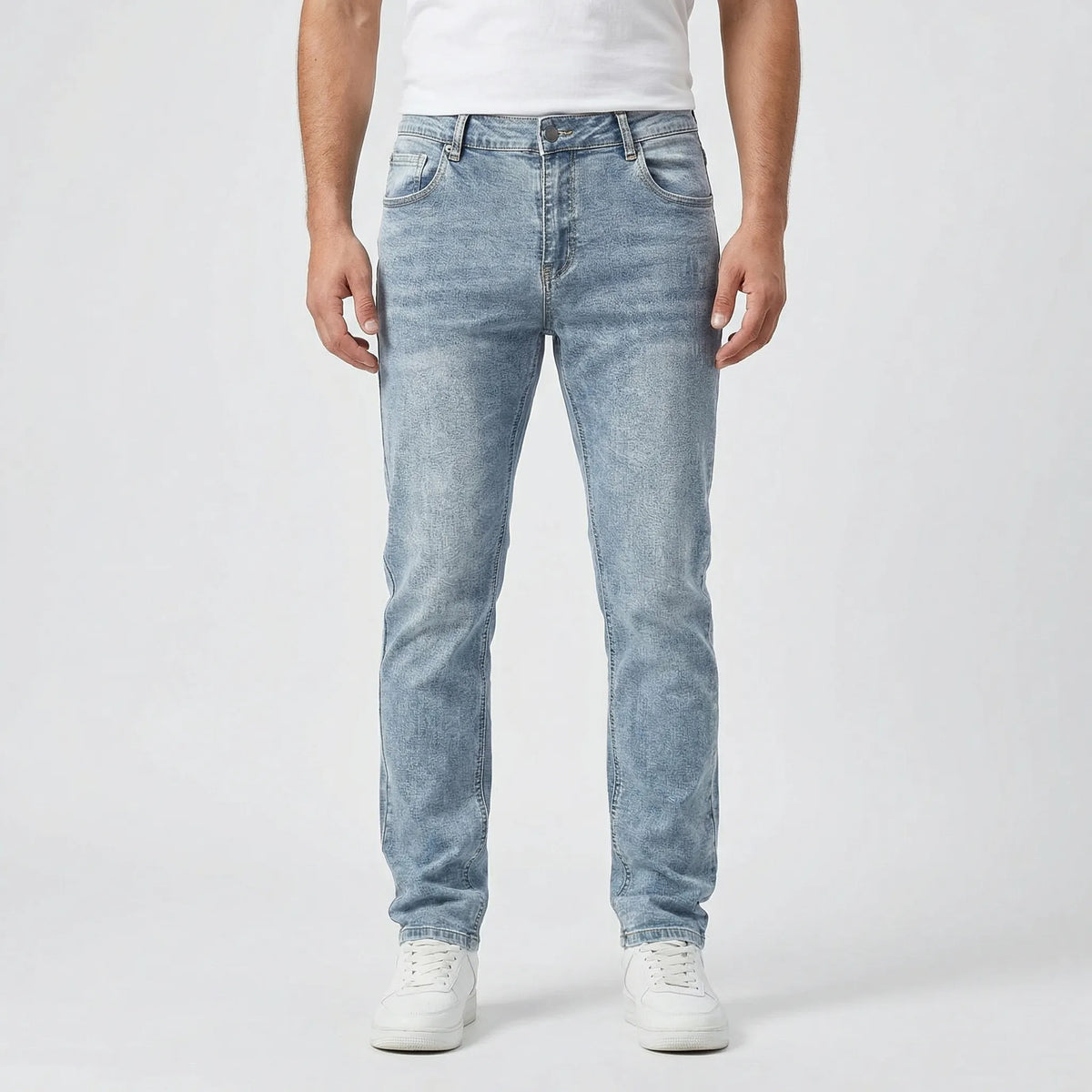 Casual herenjeans in slim-fit