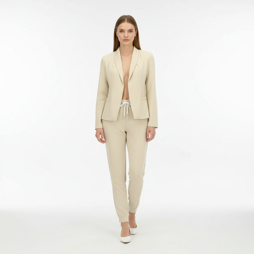 Luchtige blazer en broek
