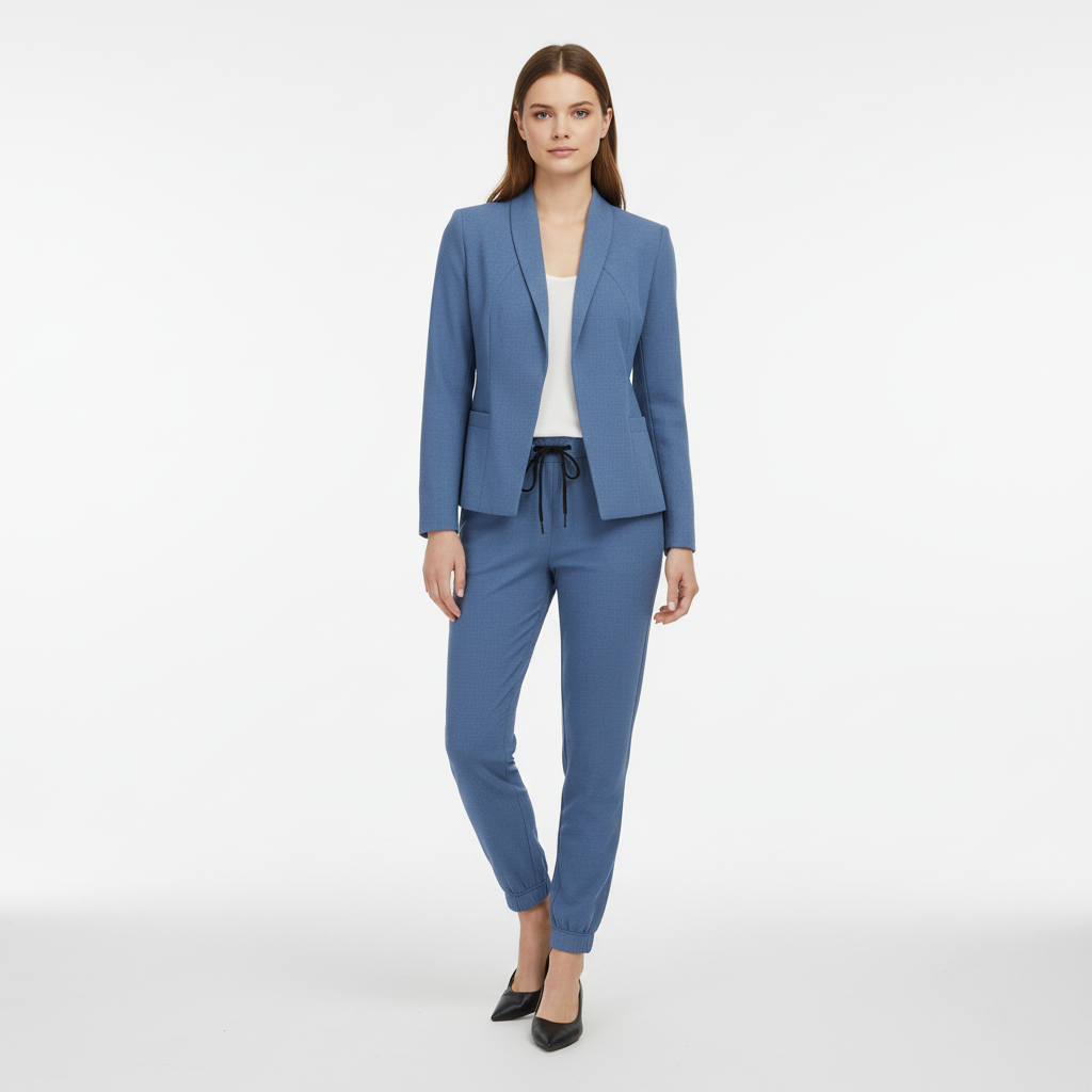 Luchtige blazer en broek