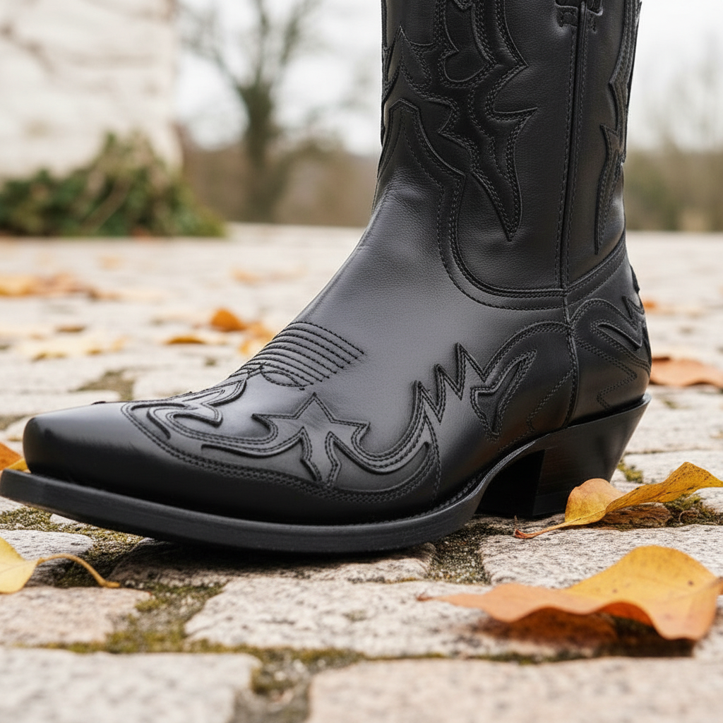 Leren cowboystiefels