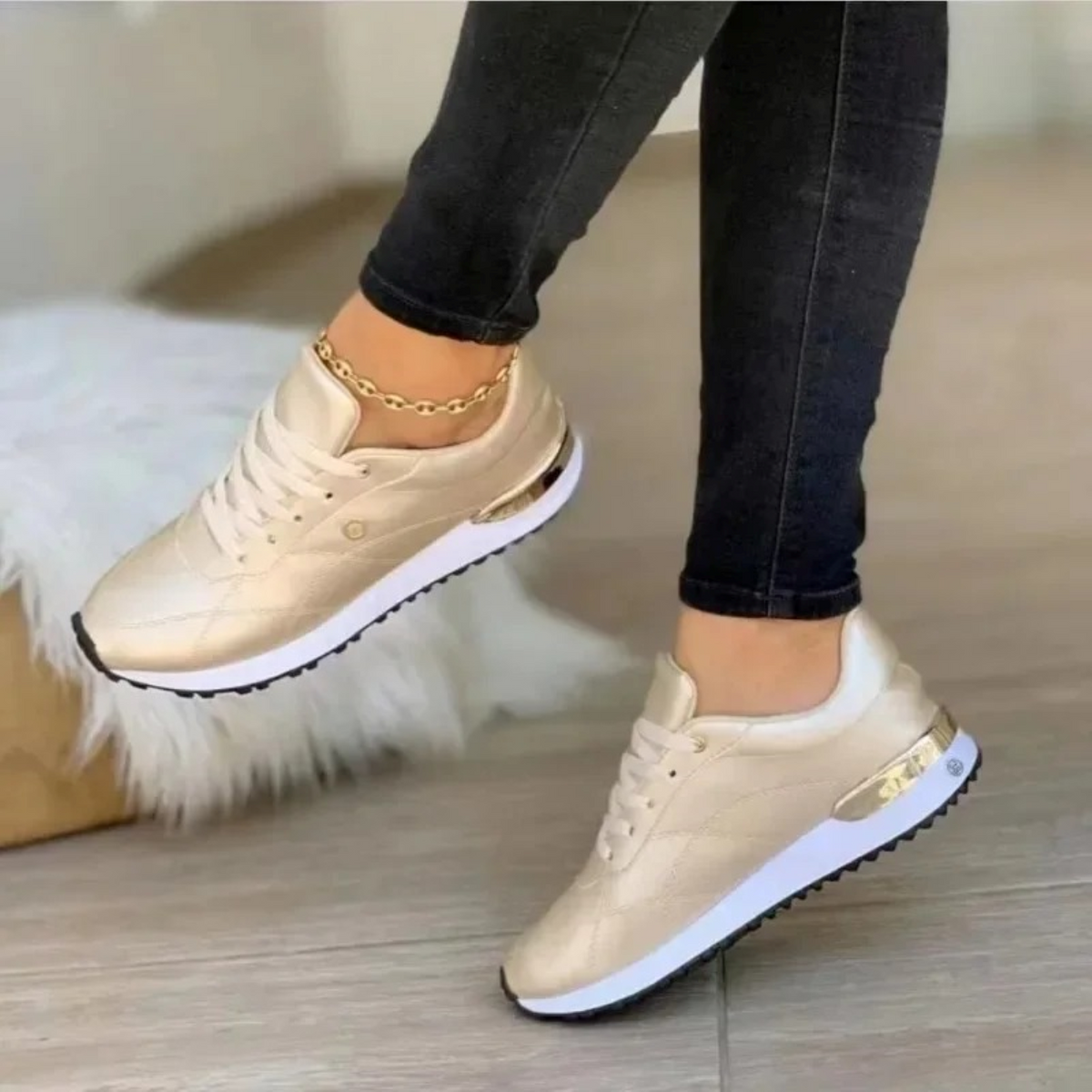 Leren dames sneakers – Noor