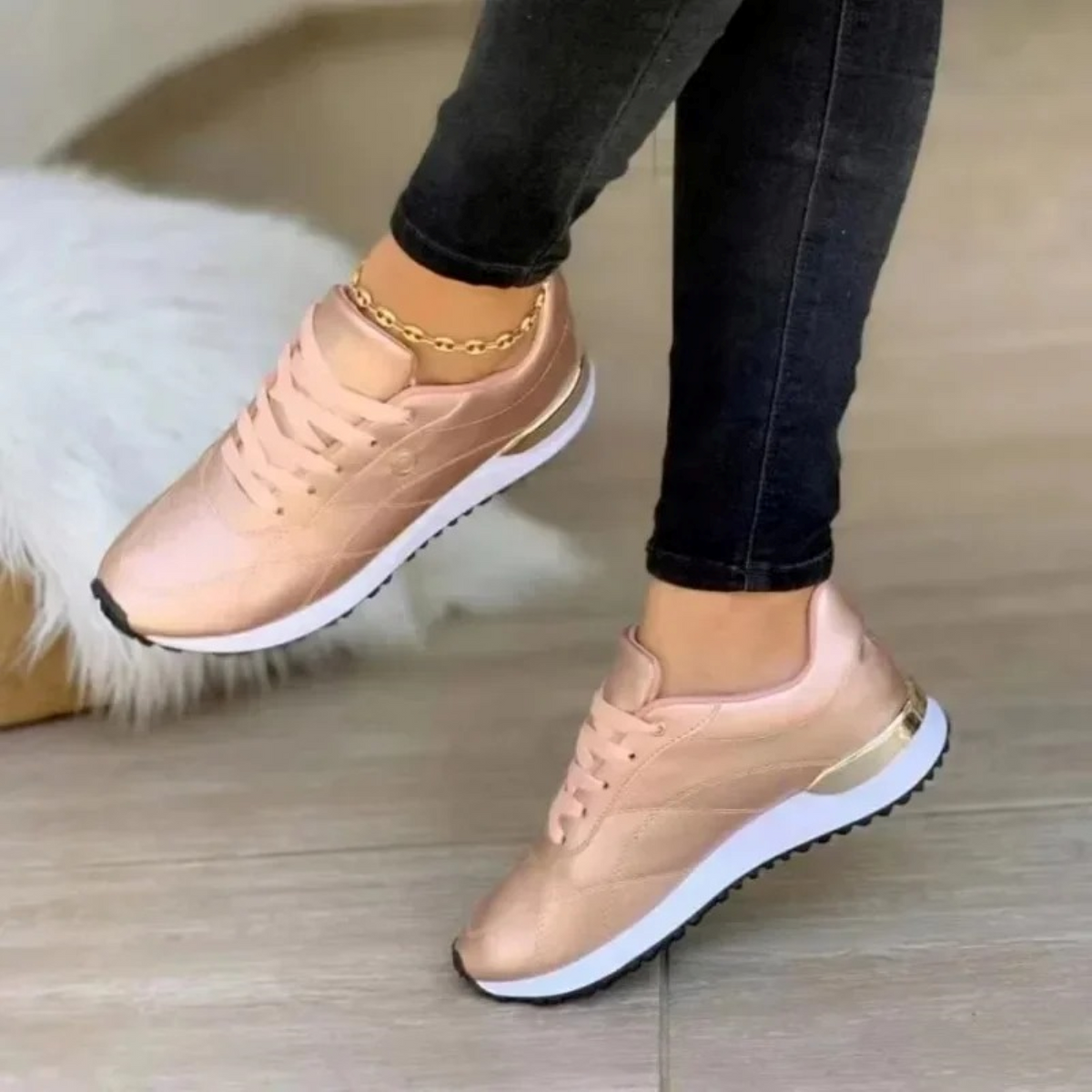 Leren dames sneakers – Noor
