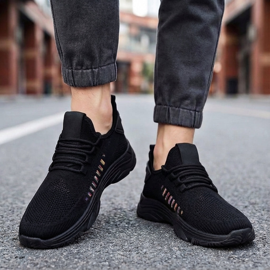 Lichte ademende heren sneakers