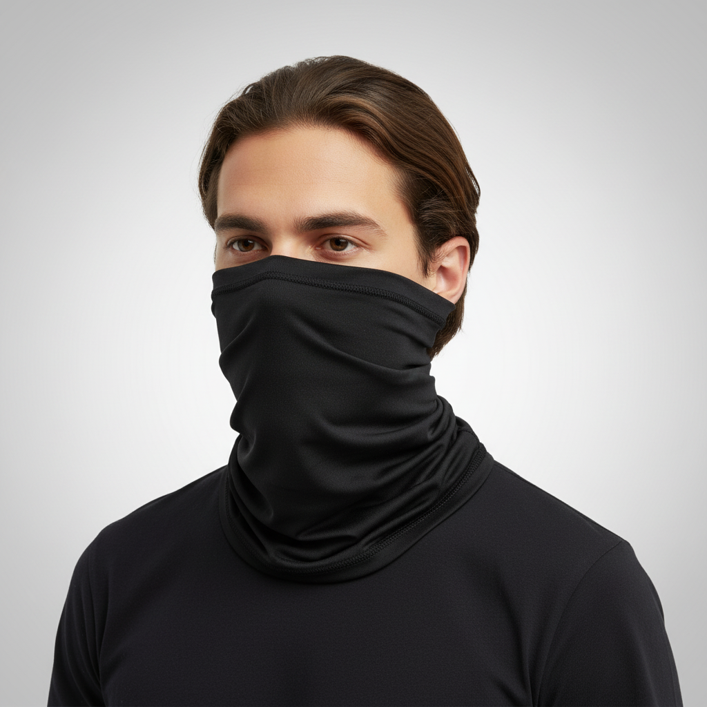 Lichte naadloze sjaal van polyester