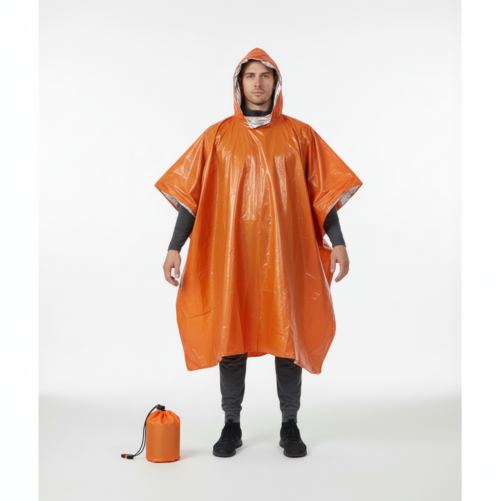 Lichte outdoor notponcho — afbeelding 12