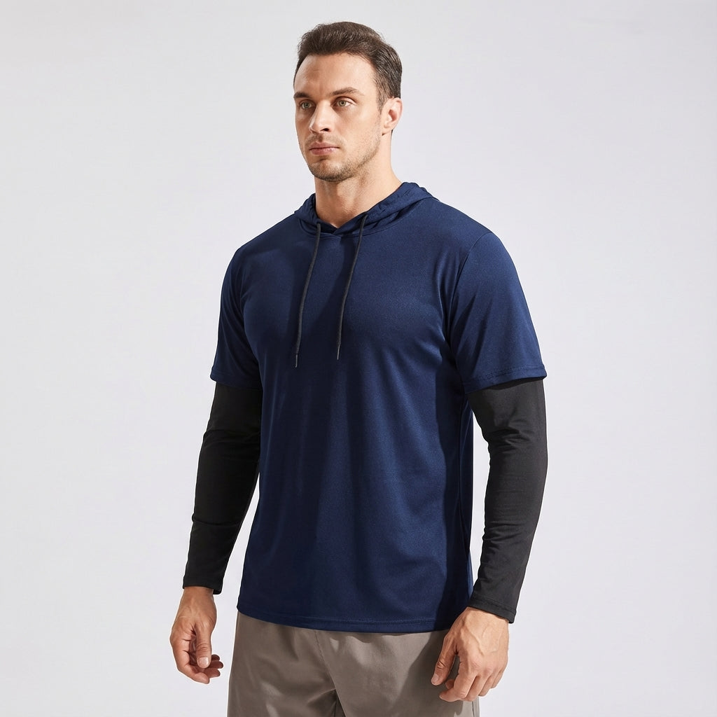 Lichtgewicht trainingsshirt met kapuze