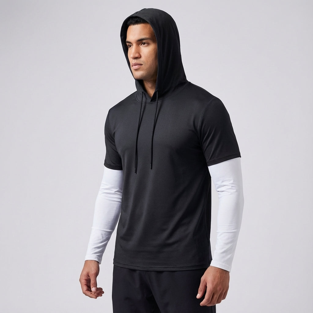 Lichtgewicht trainingsshirt met kapuze