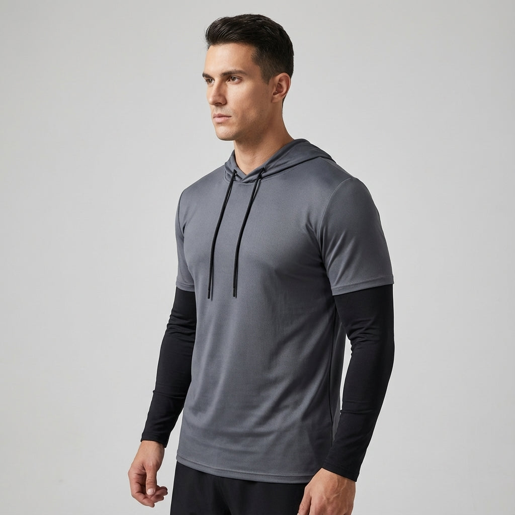 Lichtgewicht trainingsshirt met kapuze