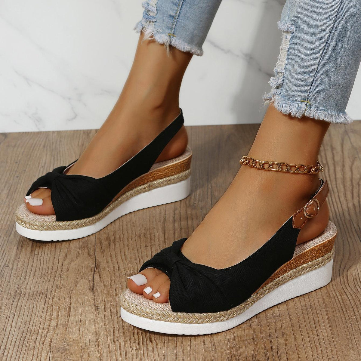 Dames sleehak sandalen — afbeelding 56
