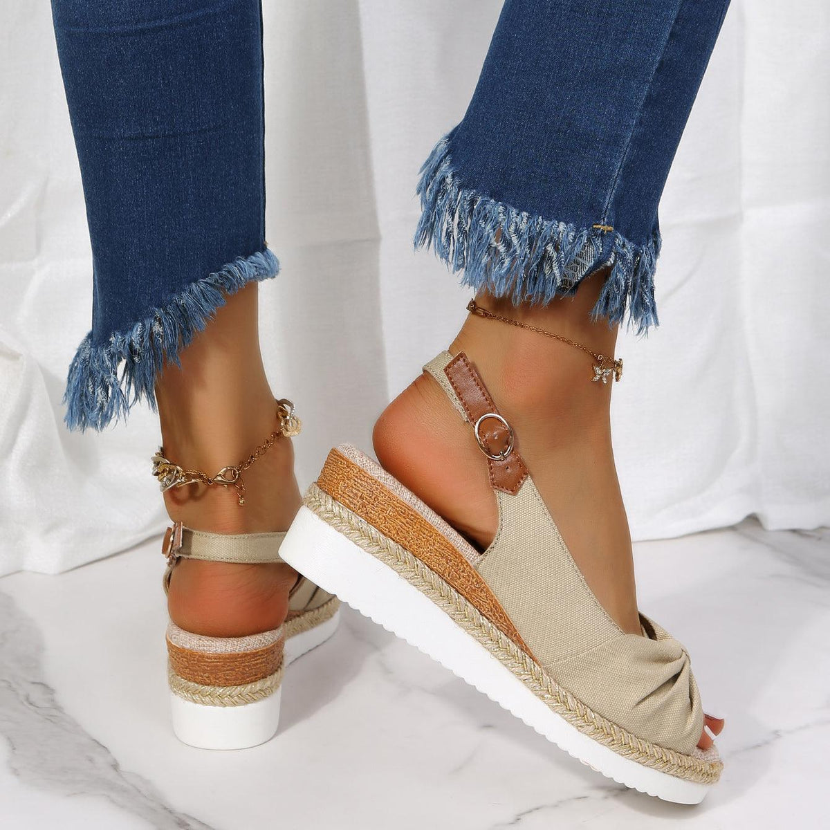 Dames sleehak sandalen