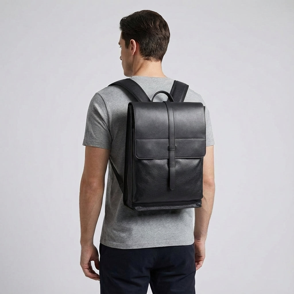 Leren laptoprugzak – Liva