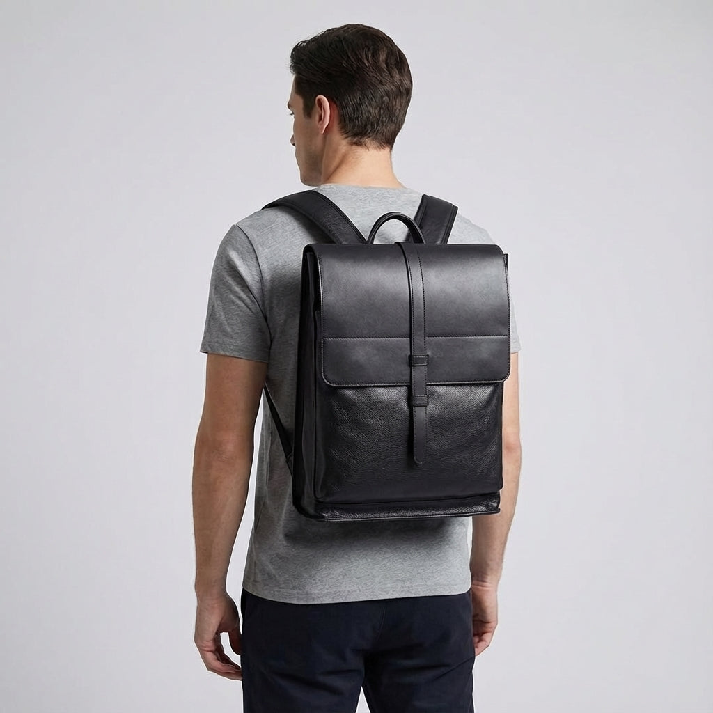 Leren laptoprugzak – Liva