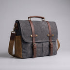 Leren schouder messenger tas
