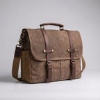Leren schouder messenger tas