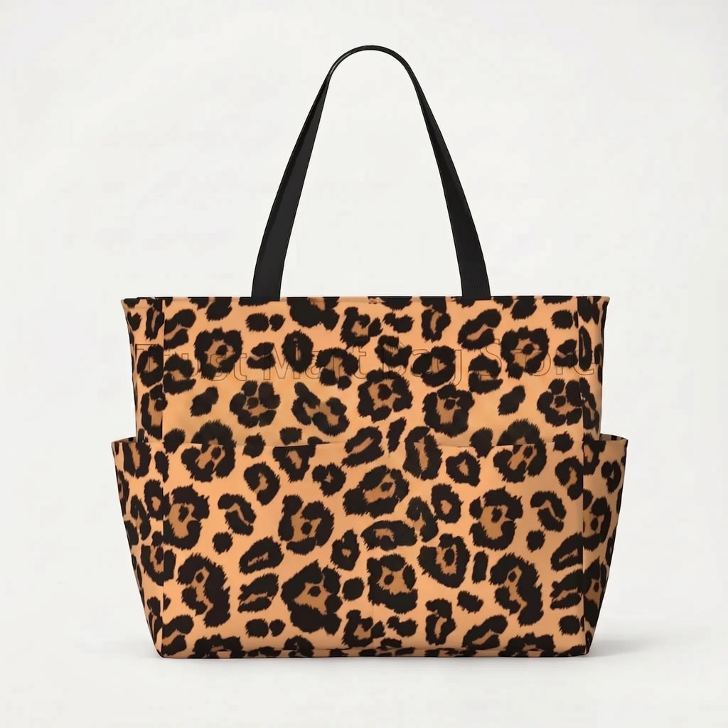 Leuke strandtas met luipaardprint