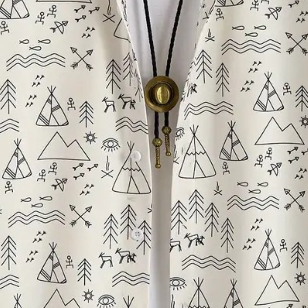 Casual overhemd met print voor heren