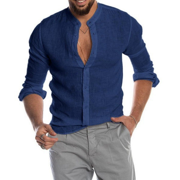 Blouse met mandarin kraag – Jeff blouse