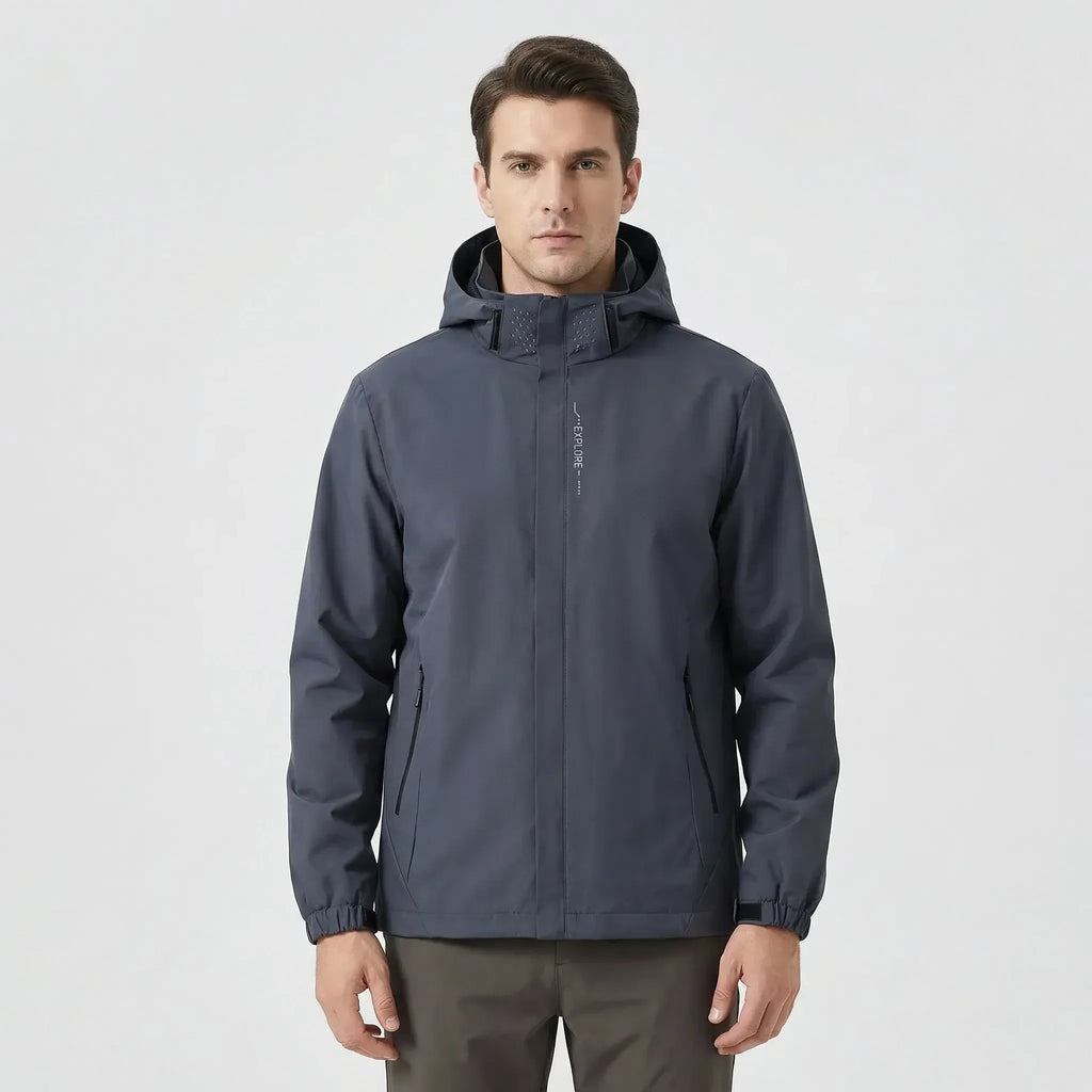 Lichtgewicht outdoor-regenjas met capuchon