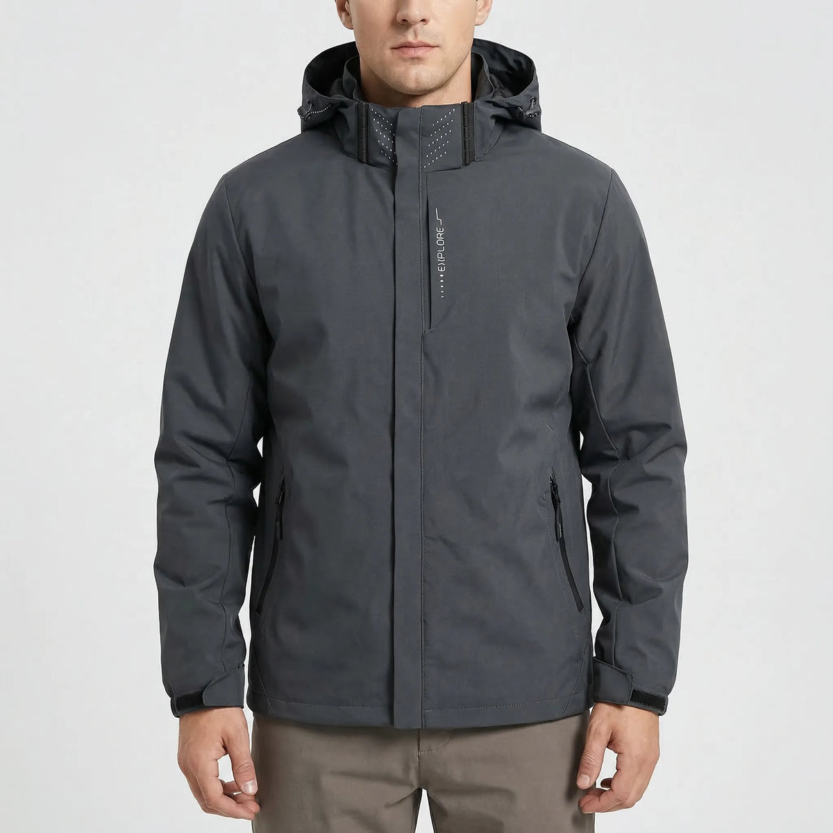 Lichtgewicht outdoor-regenjas met capuchon