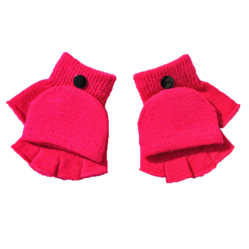 Winter kinderwanten met dikke plush fleece