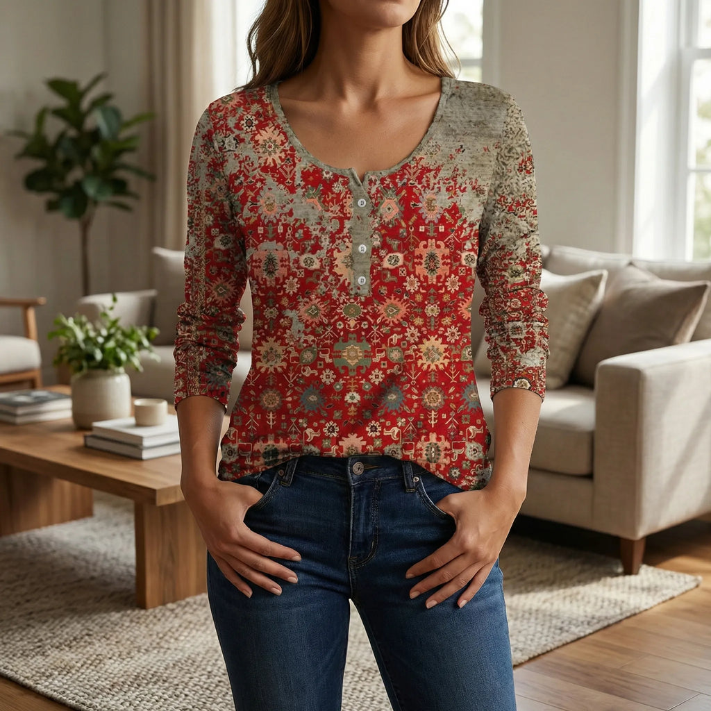 Losvallende damestrui in boho-stijl
