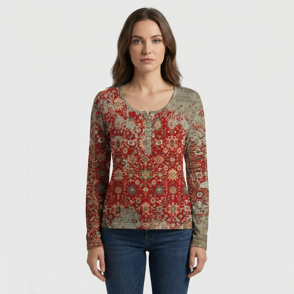 Losvallende damestrui in boho-stijl