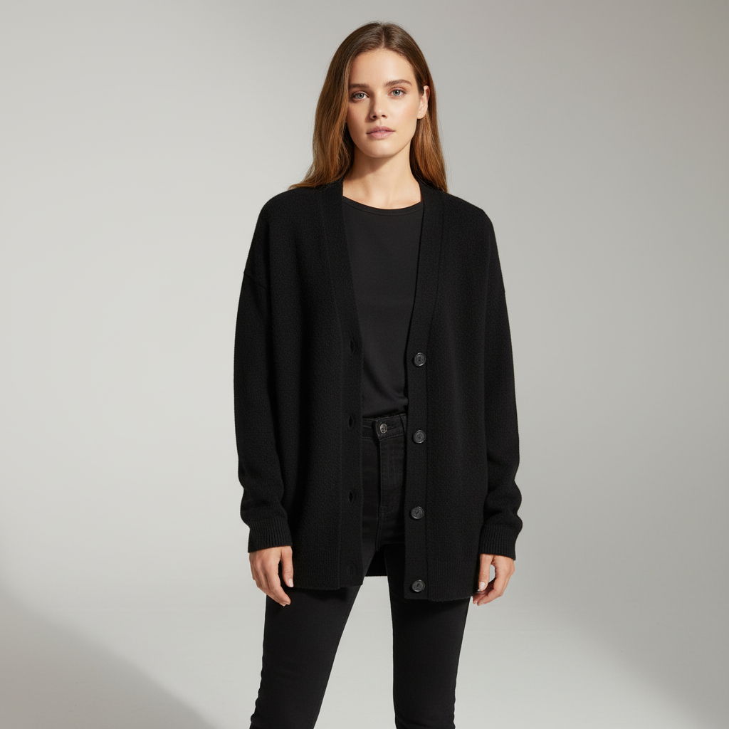Losse kasjmier vest