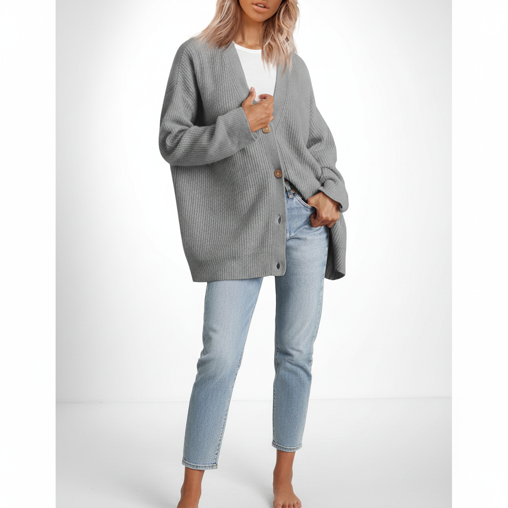 Losse kasjmier vest