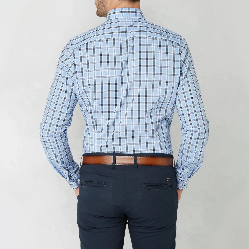Longsleeve-shirt met klassiek ruitpatroon