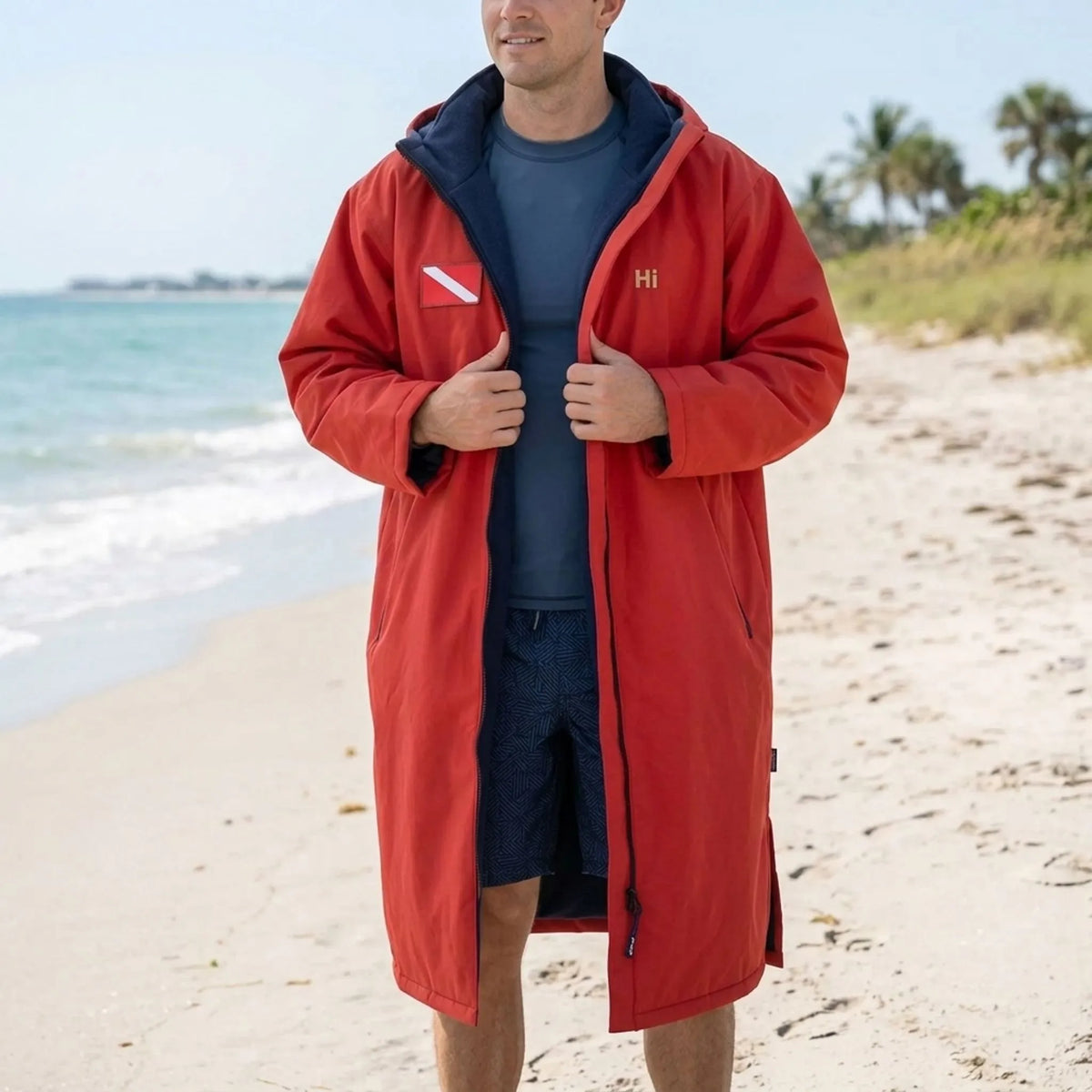 Omkleedjas met lange mouwen