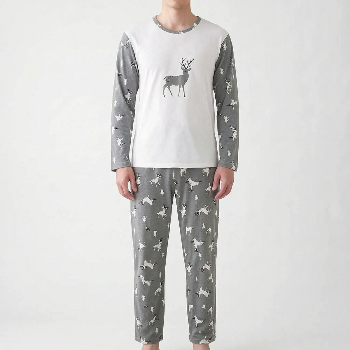 Bedrukte pyjama met lange mouwen