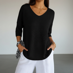 Luchtig V-hals top