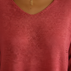 Luchtig V-hals top