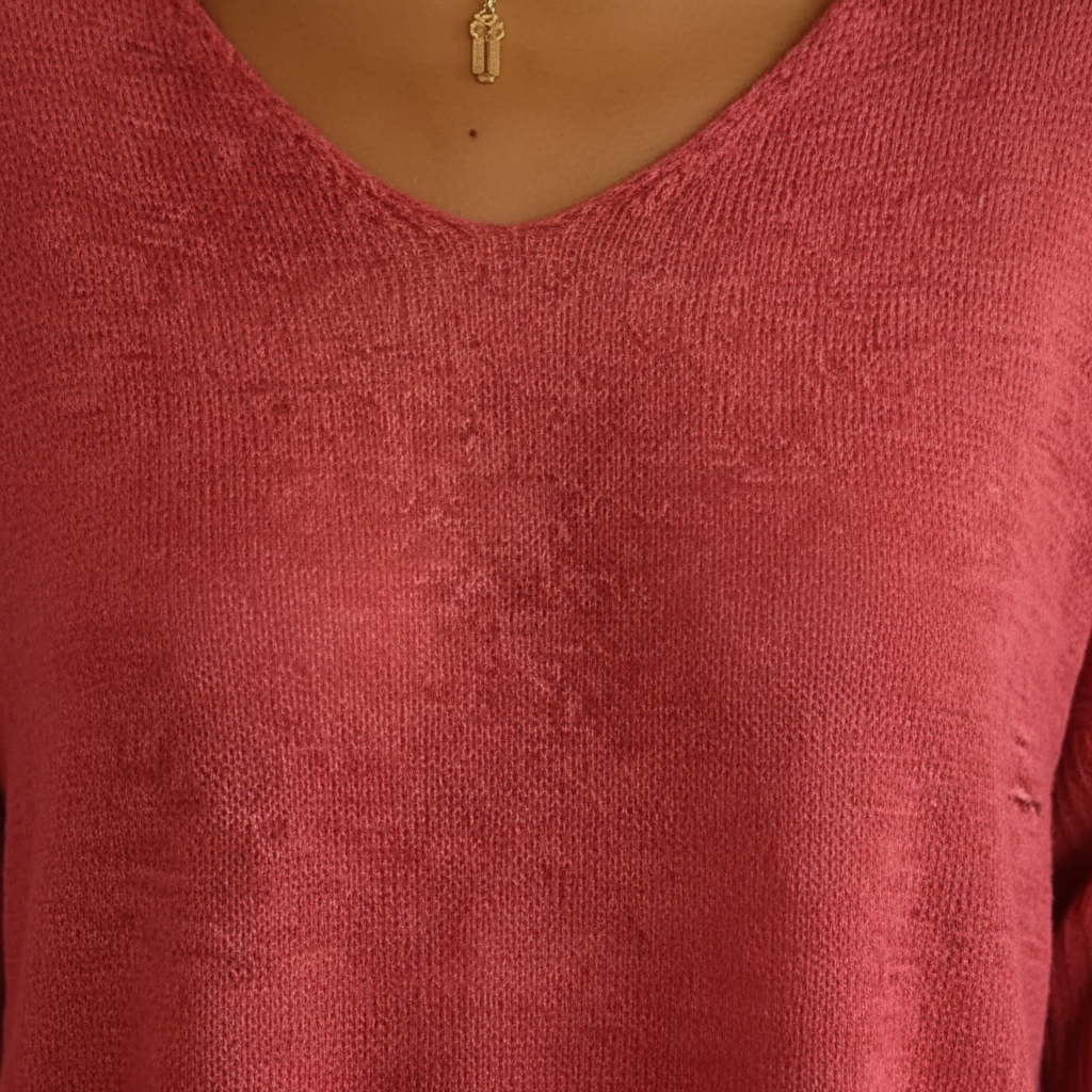 Luchtig V-hals top