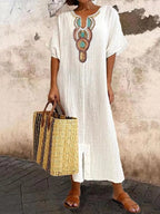Maxi zomerjurk met bandjes — afbeelding 12