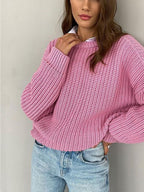 Oversized grof gebreide trui voor dames