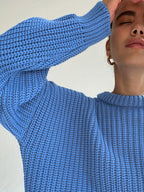 Oversized grof gebreide trui voor dames