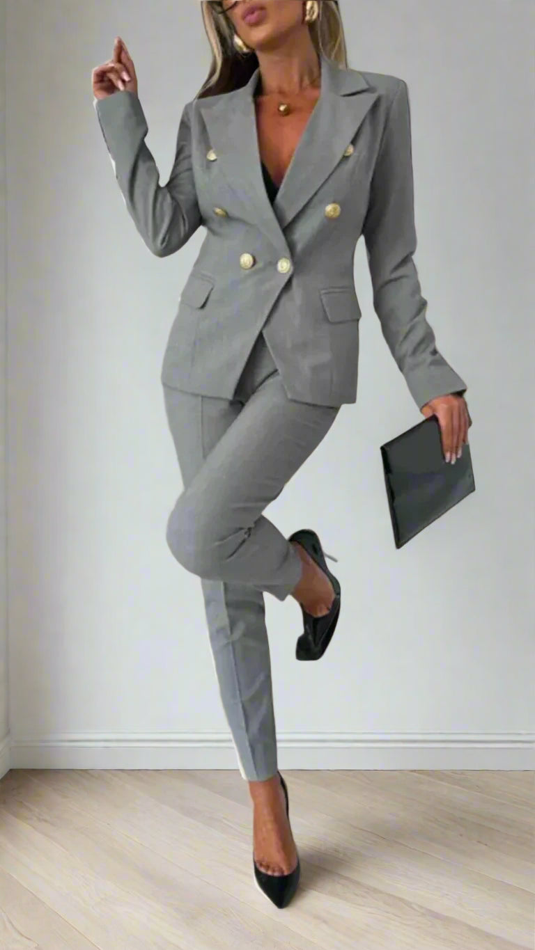 Tweedelige set dames – top en broek in moderne look